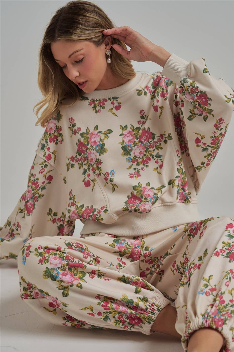 Charlie’s Floral 2 Piece Sweat Set