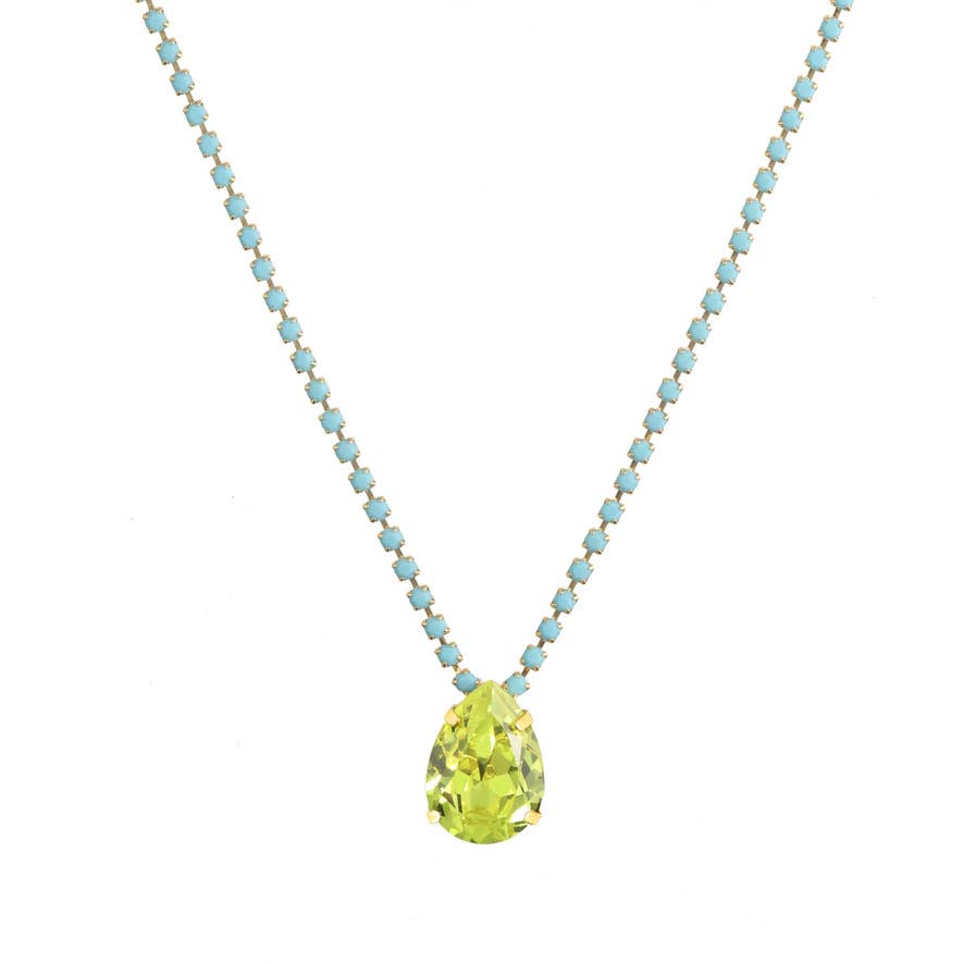 TOVA Milli Necklace Chartreuse