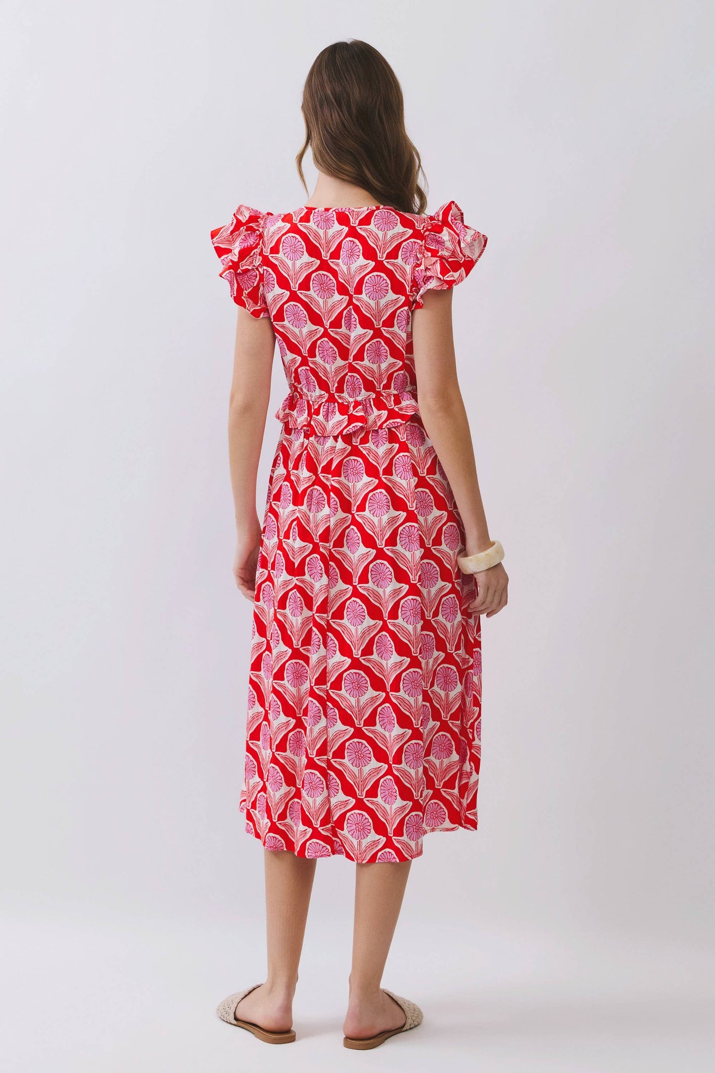 Precious in Pink Midi Dress