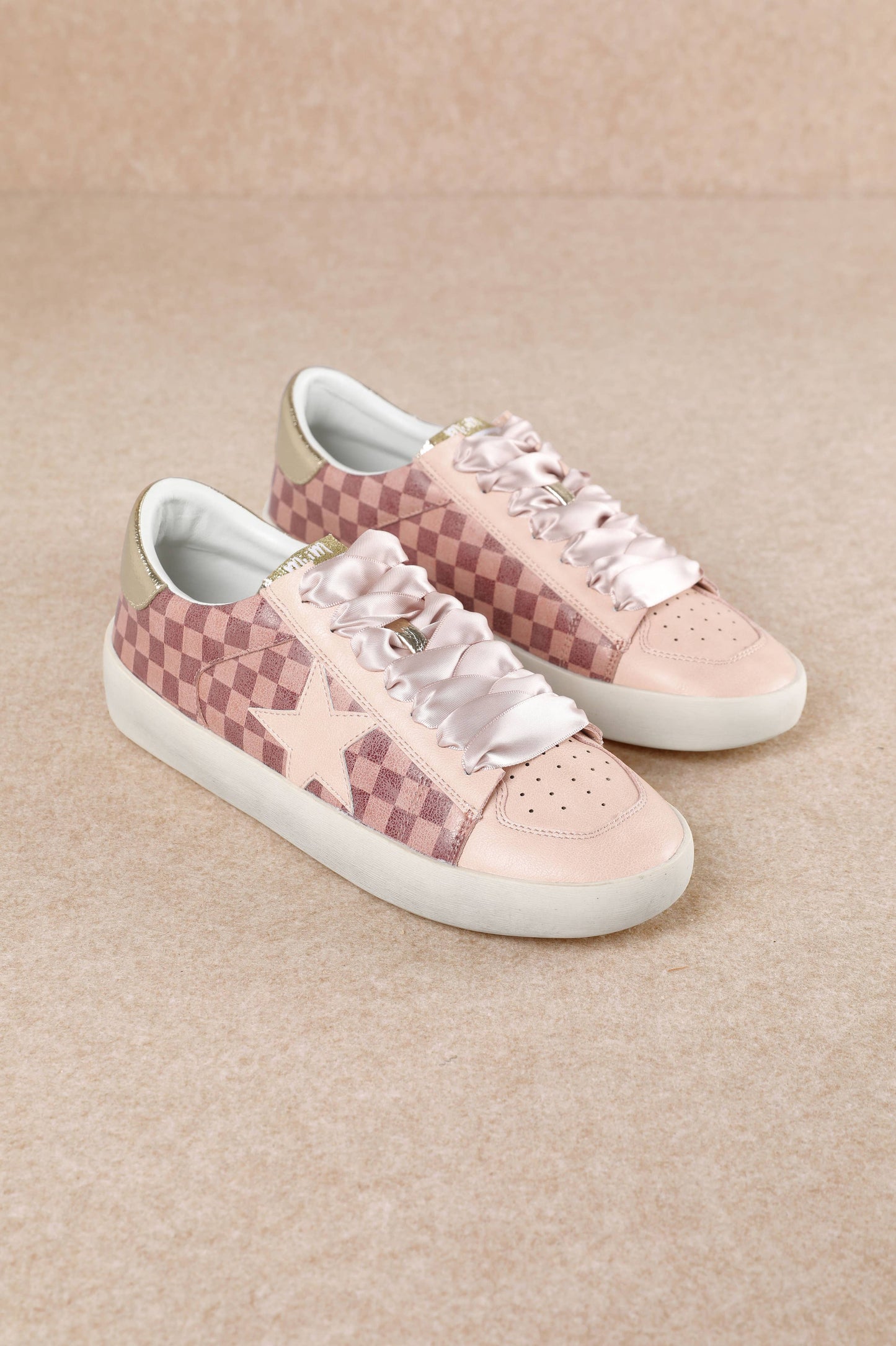 The Alex Pink Checker Sneaker
