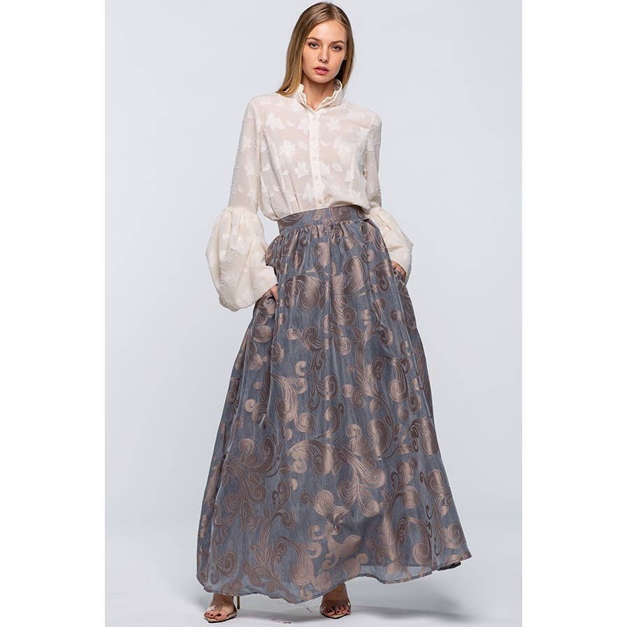 Elegantly Charming Maxi Skirt