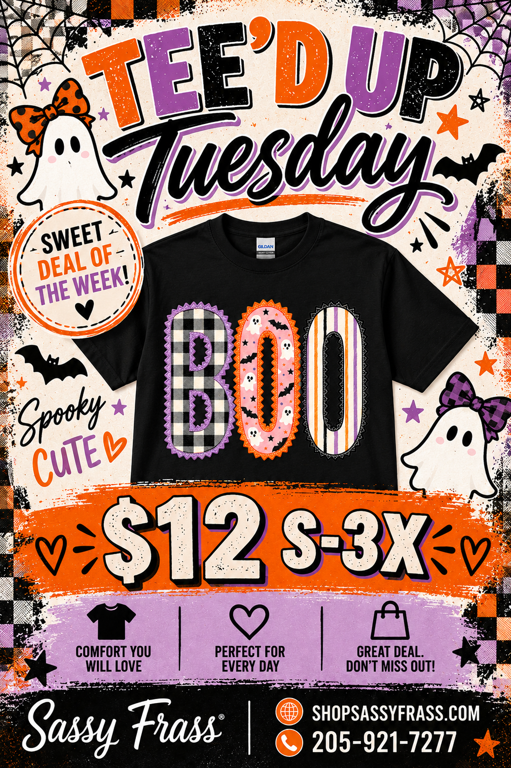 TEE'D UP TUESDAY TEE OF THE WEEK-BOO!