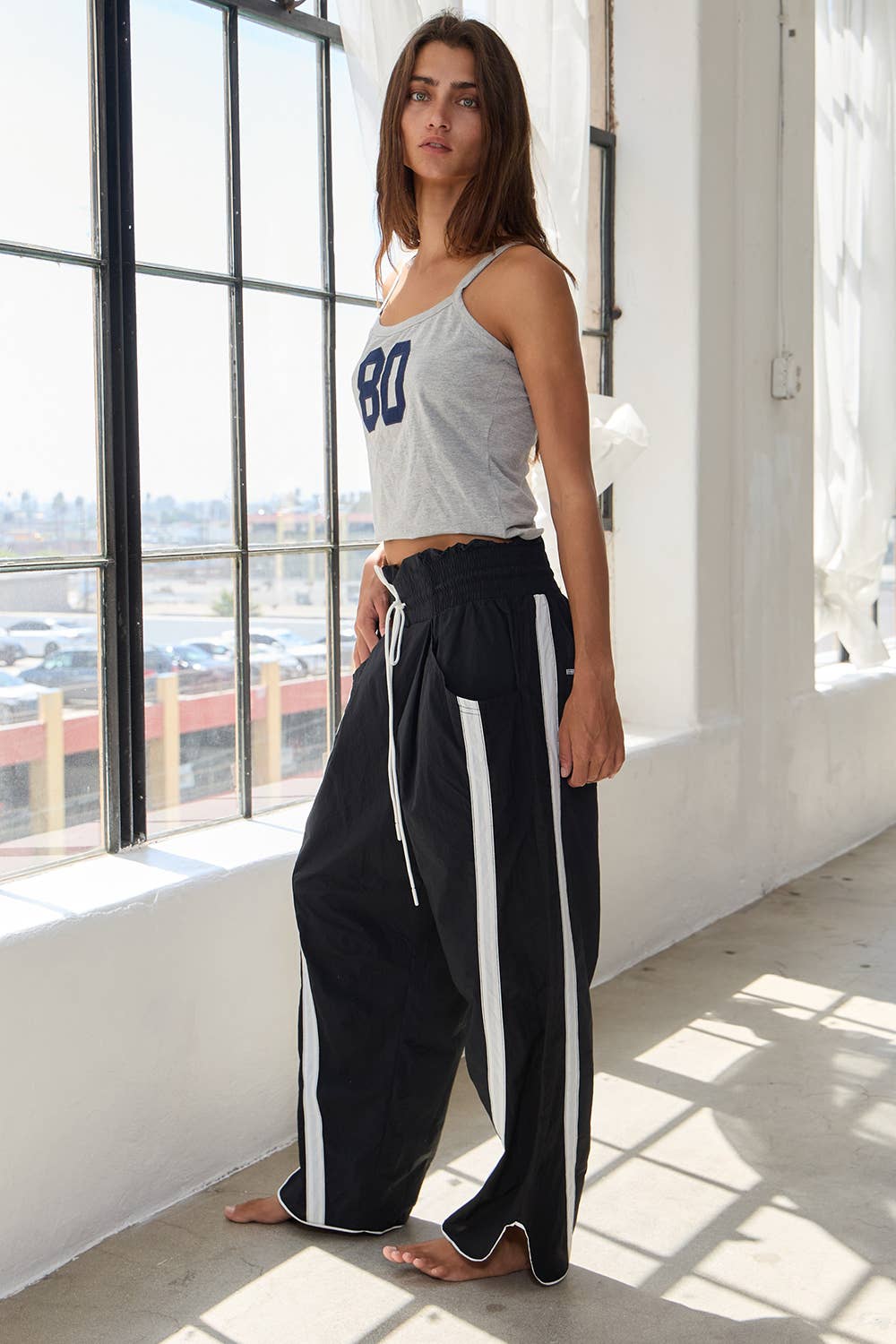 Everyday Stripe Detail Windbreaker Pant
