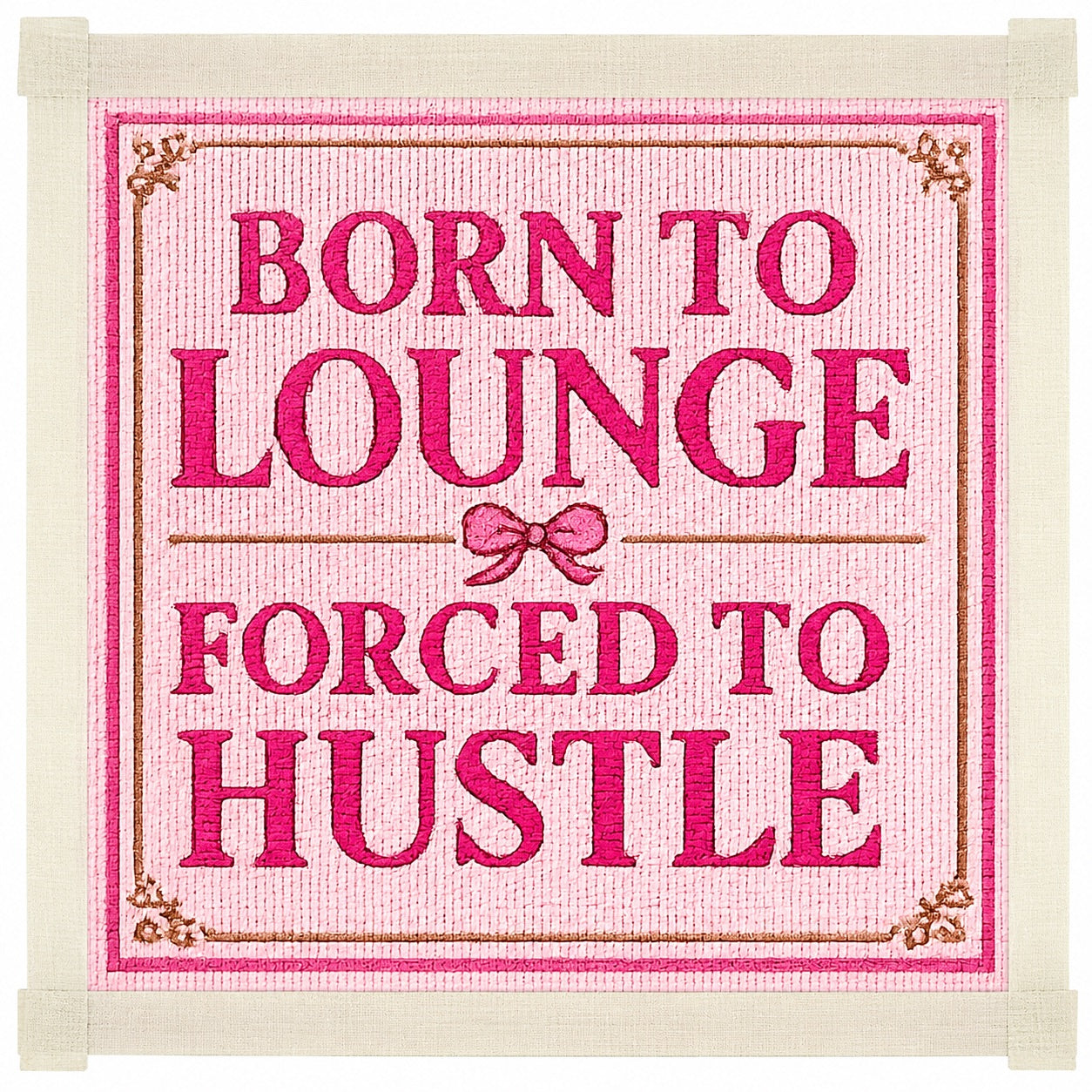 Hustle Printed Needlepoint Canvas