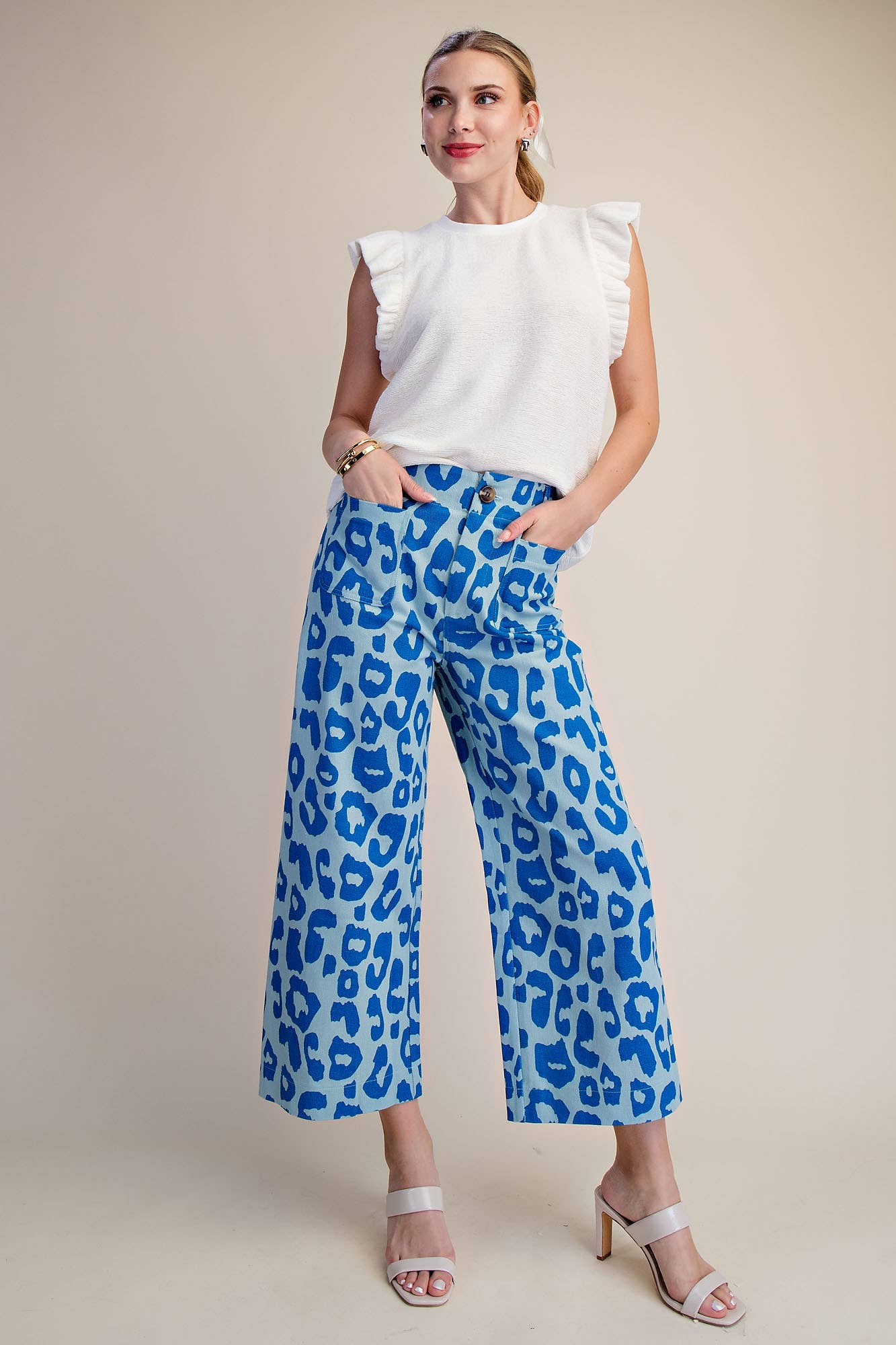 Colette Neon Green Leopard Pant