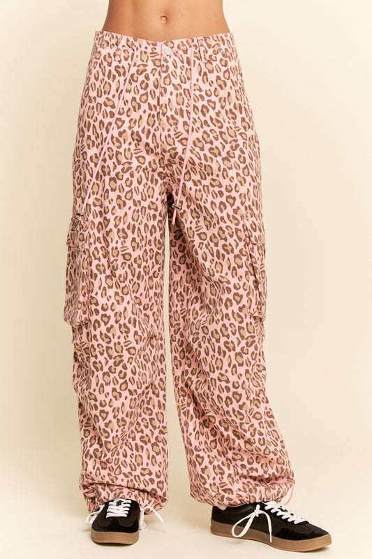 Pink Leopard Print Pant