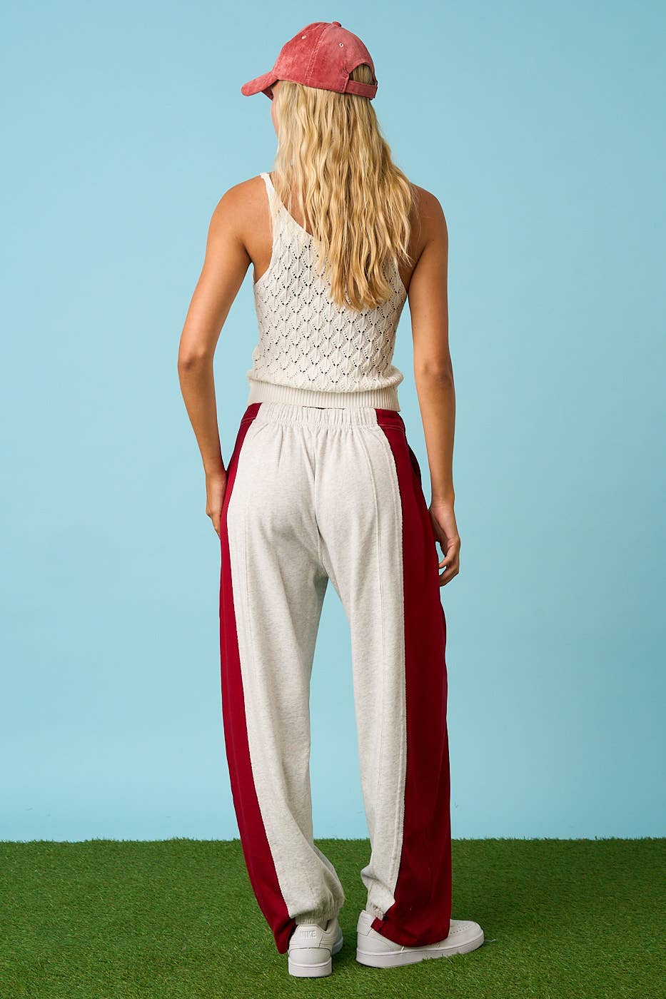 Two Tone Color Splice Jogger
