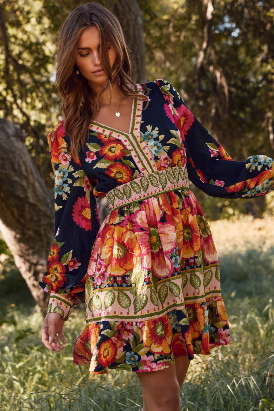 Falling in Love Floral Mini Dress