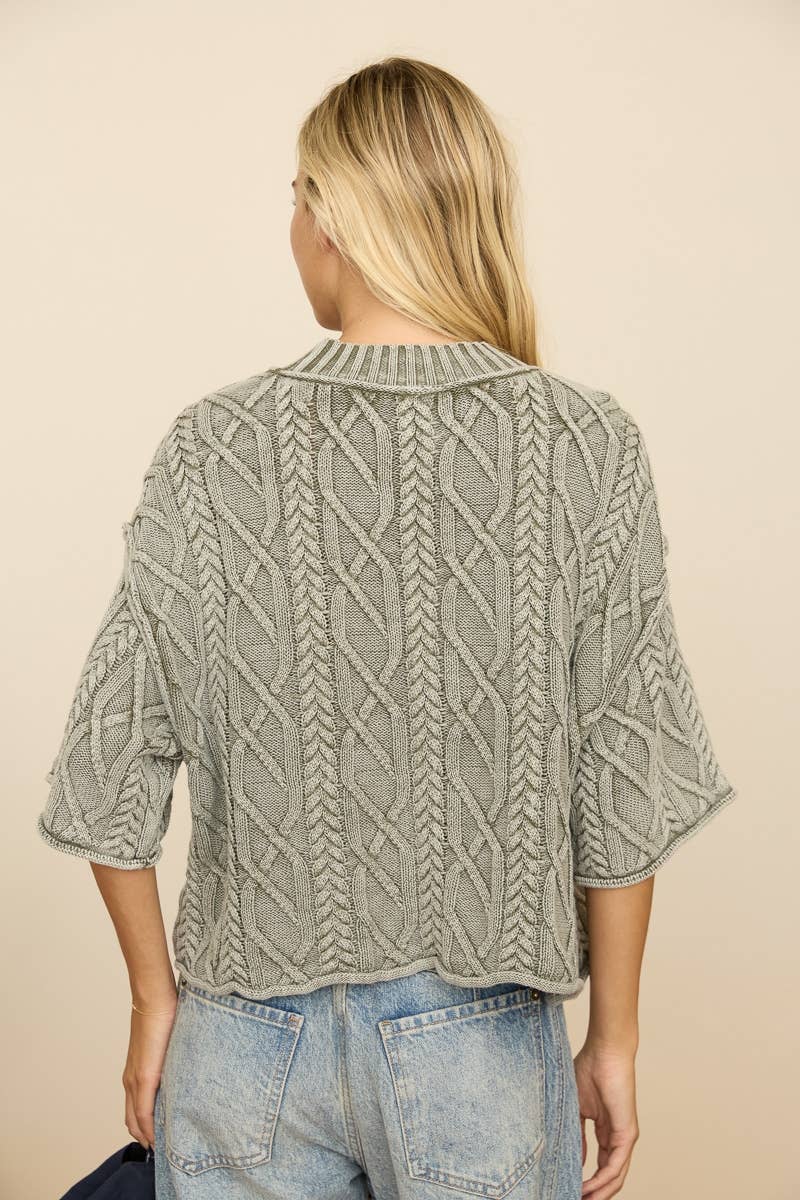Denim Blue Oversize Sweater