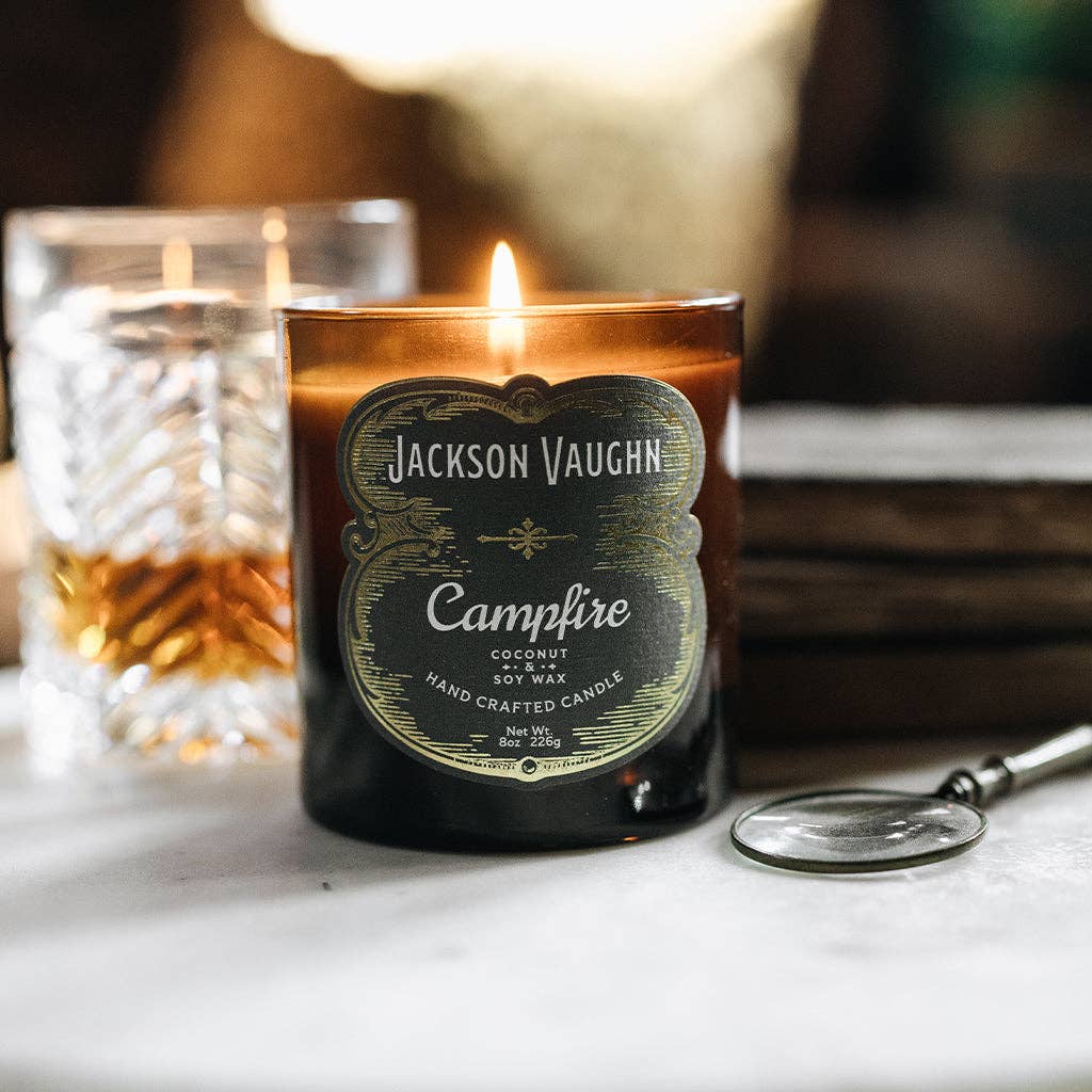 Jackson-Vaughn Headrick's Collection 11 oz. Candle- Campfire