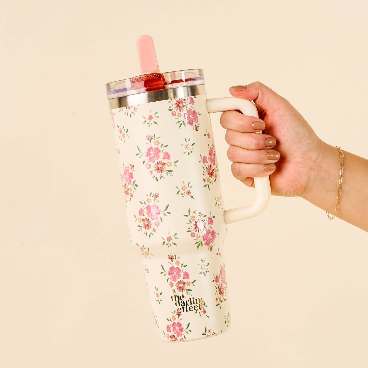 40 oz Lifestyle Flip Straw Tumbler-Endless Daydream Cream