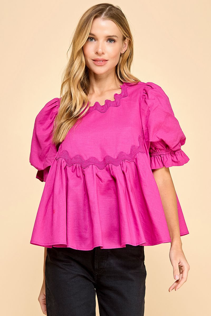 Magenta Nights Top