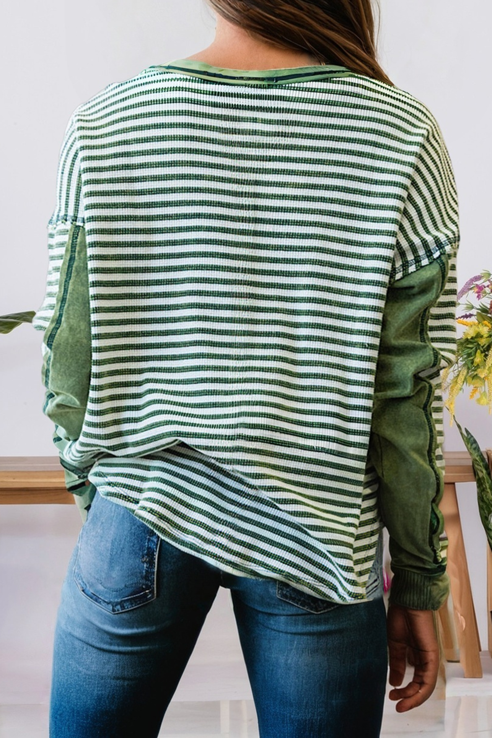 Stripe Thermal Knit Top