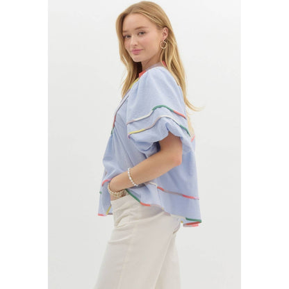 A Stripe of Color Top