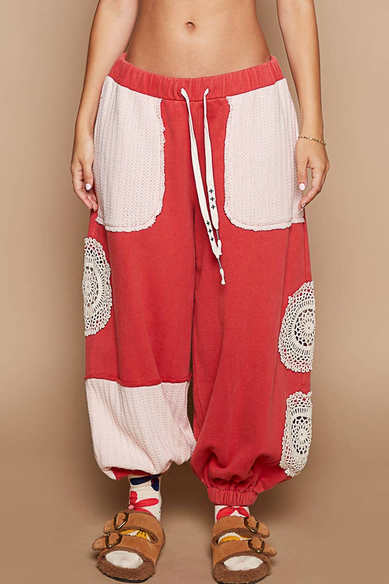 Tomato Red Joggers