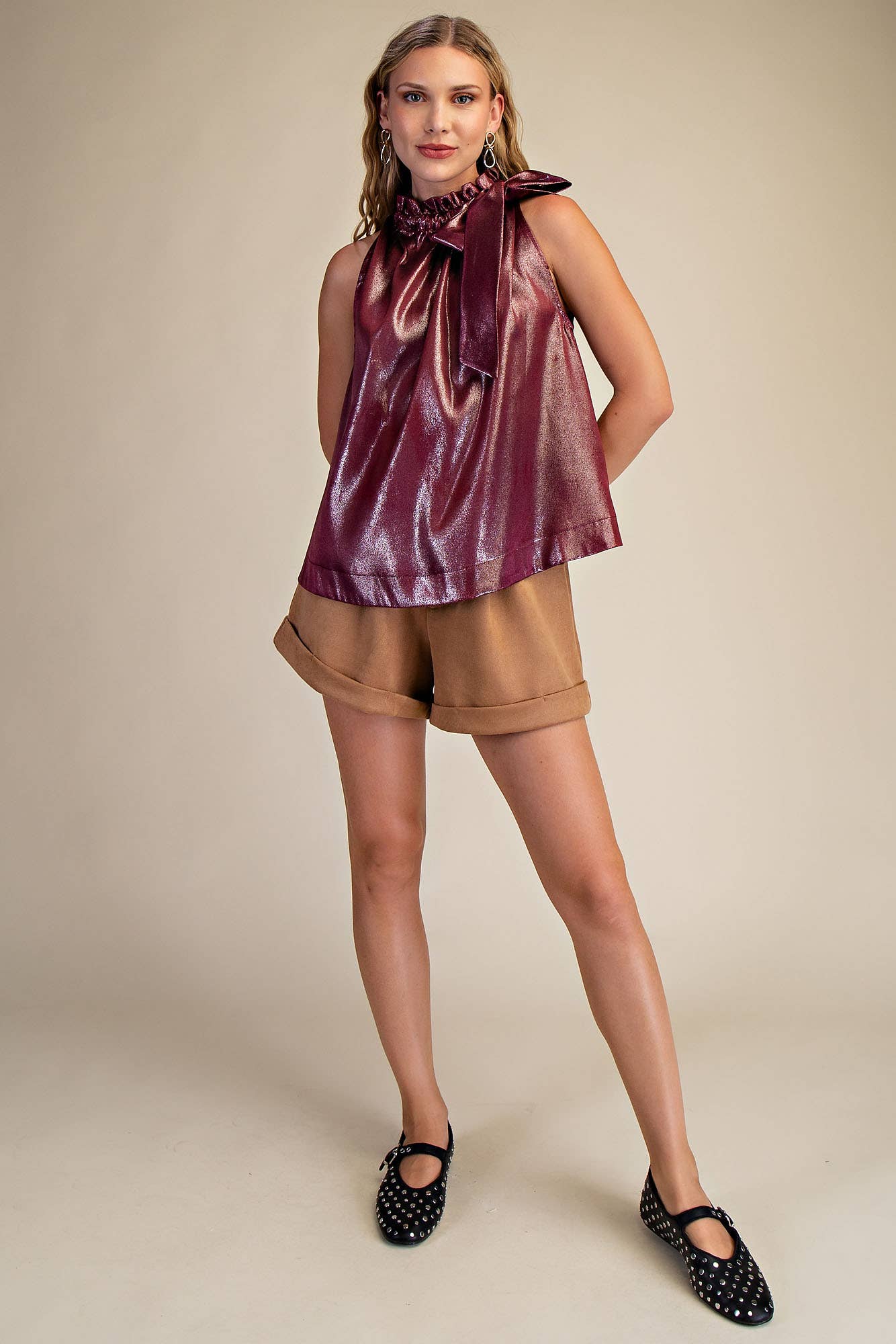 Steal the Show Ruffle Neck Top