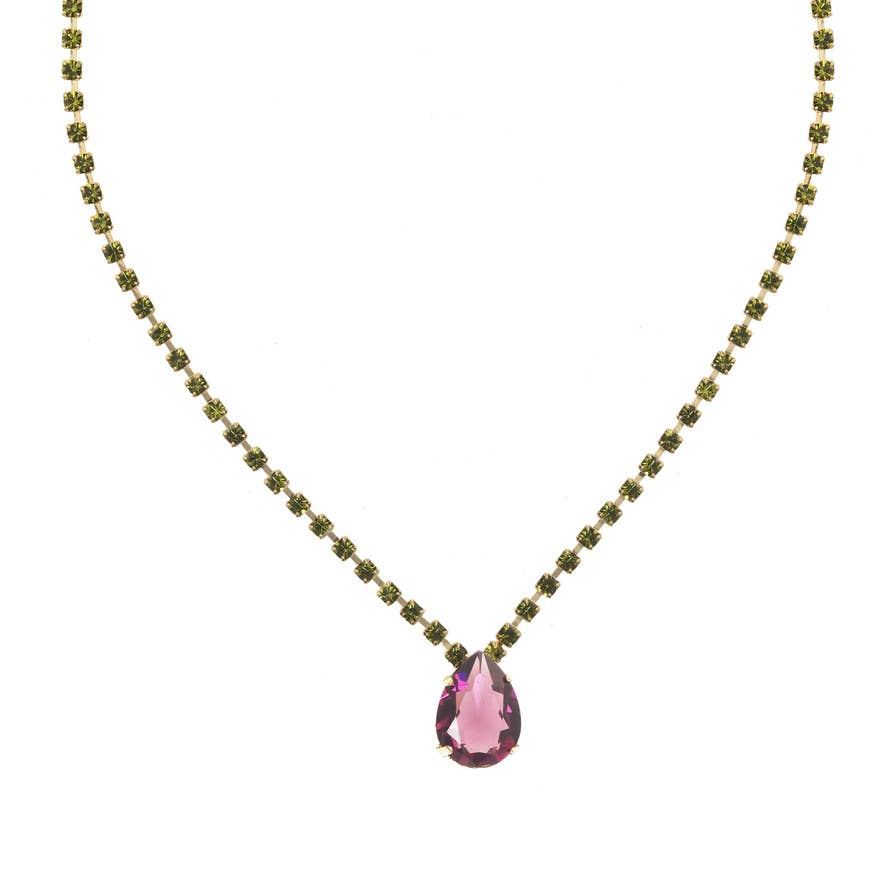 TOVA Milli Necklace Chartreuse