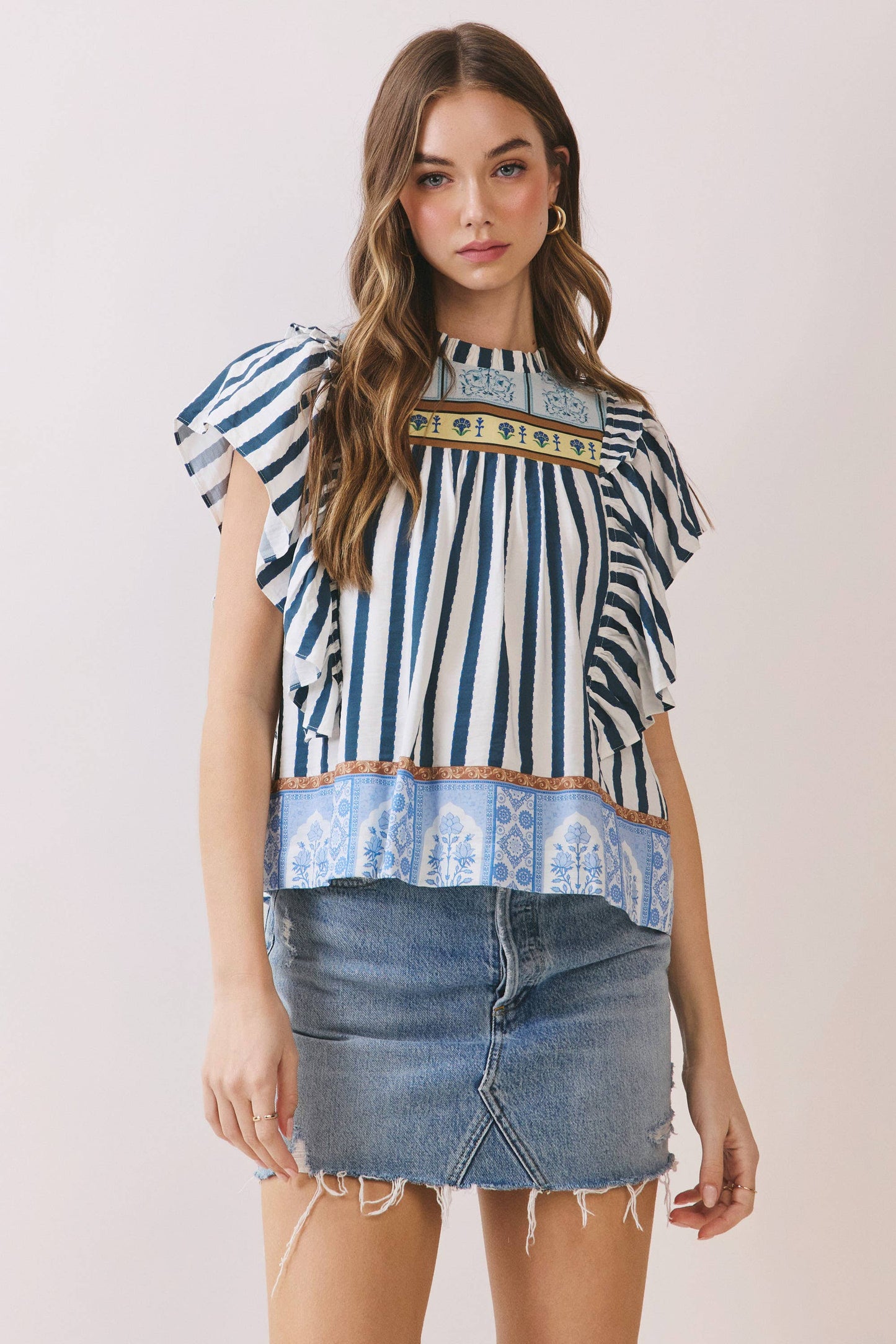 Stripes and Patterns Top