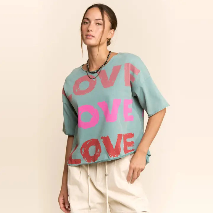 Oversized Love Top