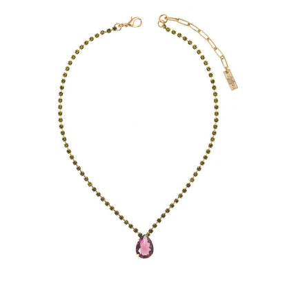 TOVA Milli Necklace Chartreuse