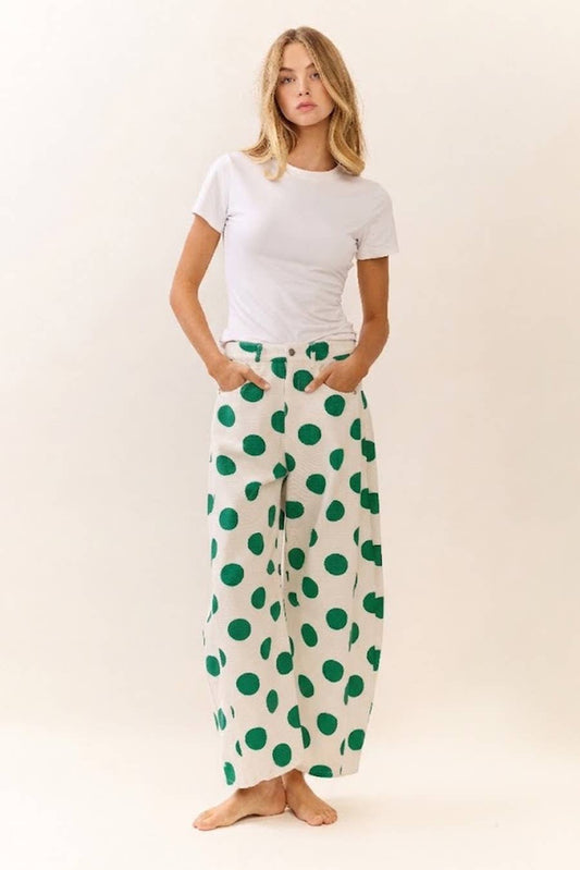 Seeing Green Spotted Pants