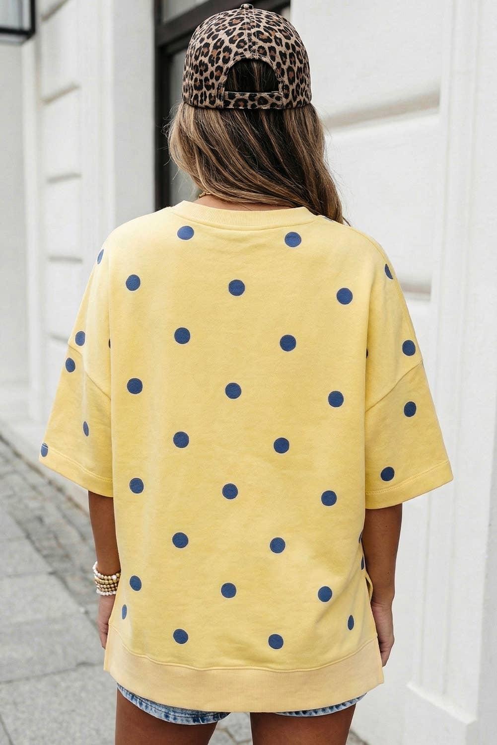 Polka Dots Oversized T Shirt