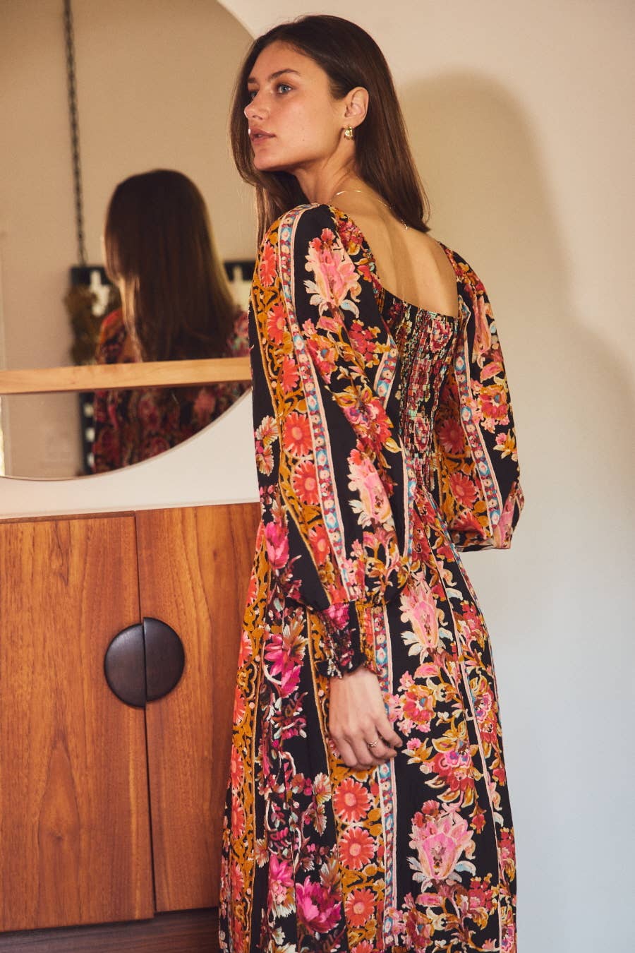 Floral Printed Bohemian Maxi Dress