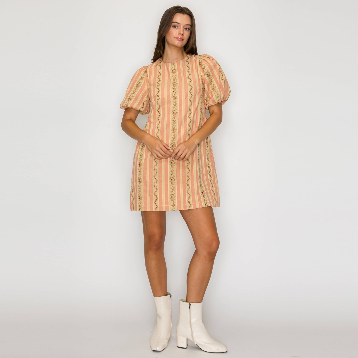 Favorite Vintage Wallpaper Mini Shift Dress