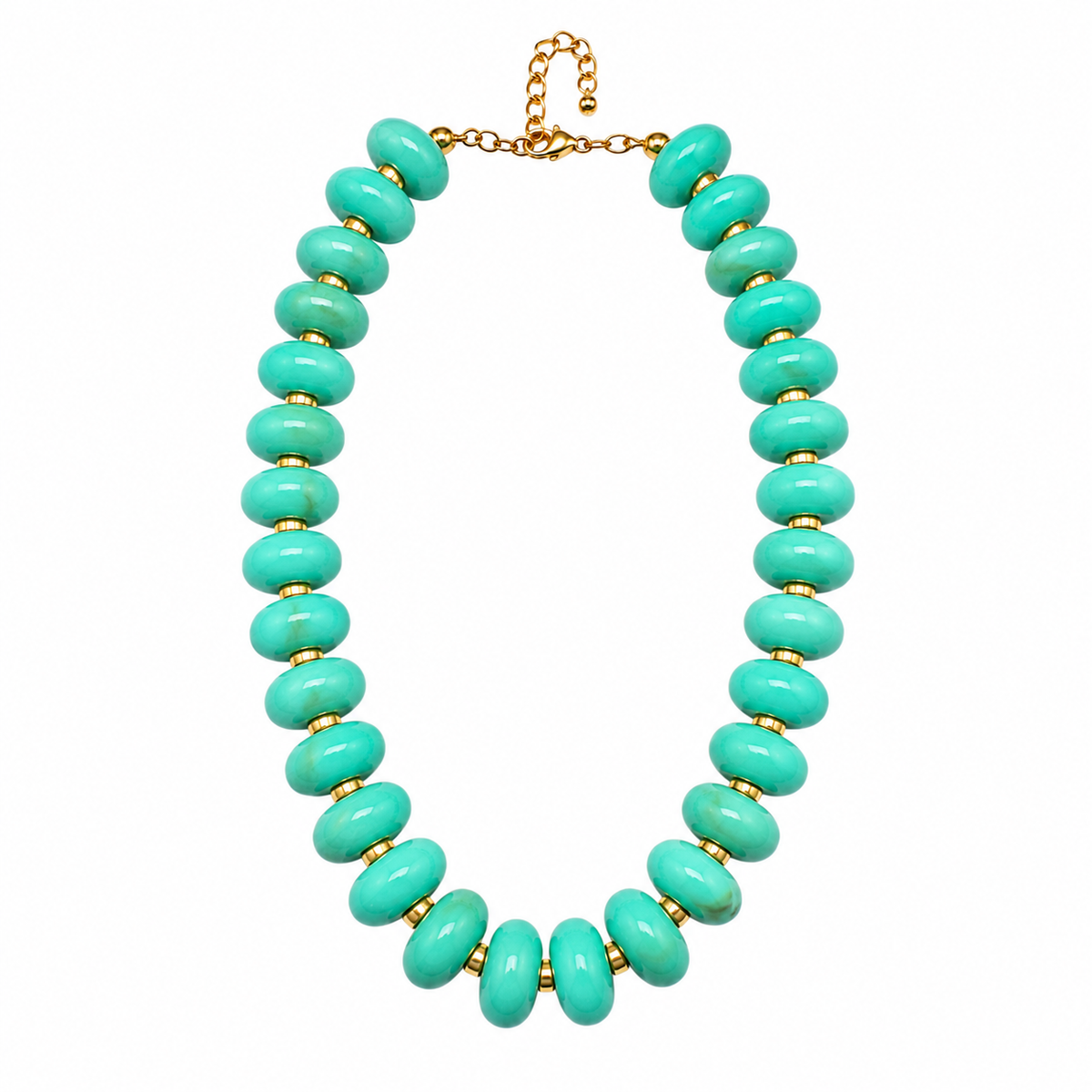 Turquoise Large Beaded Candy Necklace