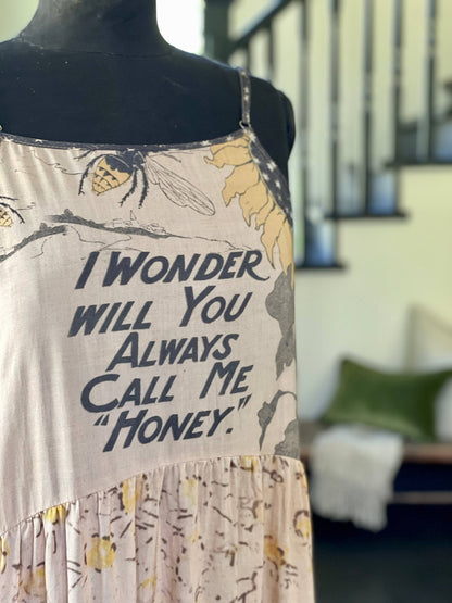 Milk & Honey Bohéme Slip Dress with Bees and Sunflower