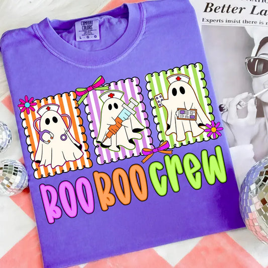 Boo Boo Crew Comfort Color Front Print