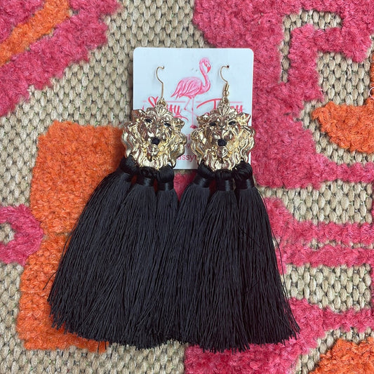 Lioness Fringe Earrings