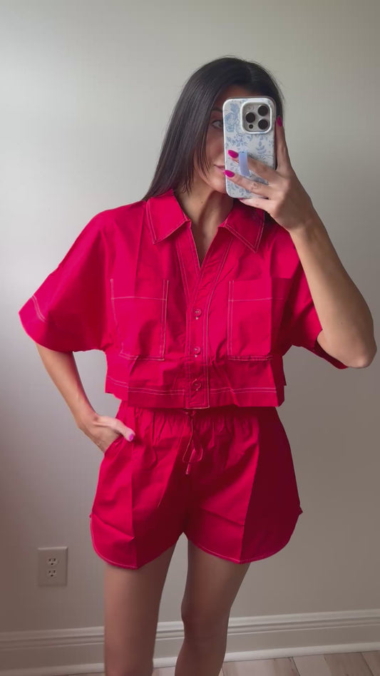 Seeing Red Short Set